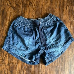 Chambray soft drawstring short